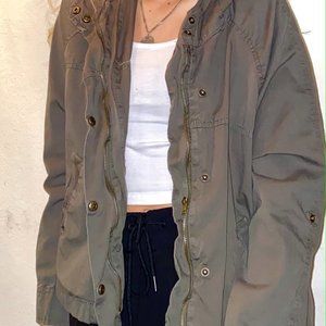 Army Green Lightweight Jacket Women's Medium